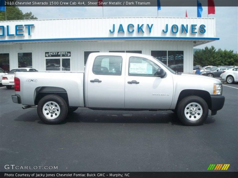 Sheer Silver Metallic / Dark Titanium 2010 Chevrolet Silverado 1500 Crew Cab 4x4