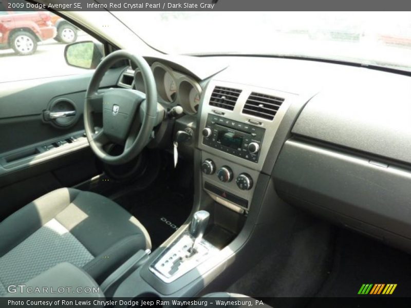 Inferno Red Crystal Pearl / Dark Slate Gray 2009 Dodge Avenger SE