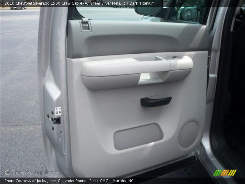 Sheer Silver Metallic / Dark Titanium 2010 Chevrolet Silverado 1500 Crew Cab 4x4