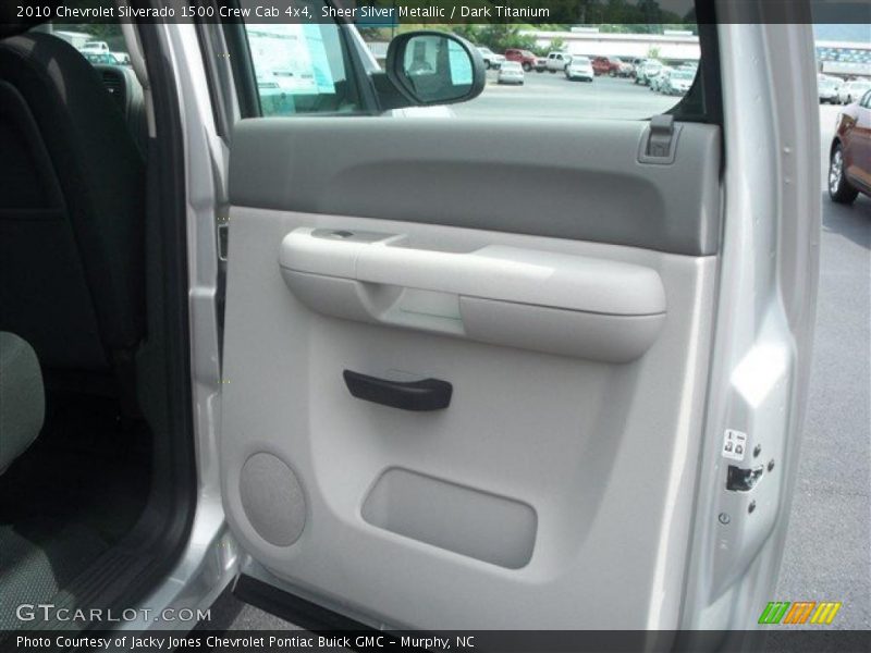 Sheer Silver Metallic / Dark Titanium 2010 Chevrolet Silverado 1500 Crew Cab 4x4