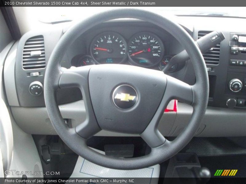 Sheer Silver Metallic / Dark Titanium 2010 Chevrolet Silverado 1500 Crew Cab 4x4