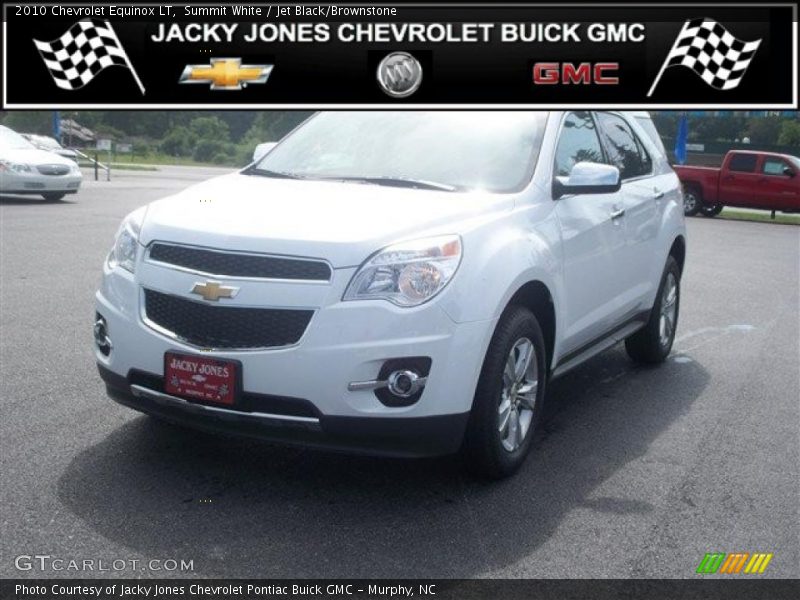Summit White / Jet Black/Brownstone 2010 Chevrolet Equinox LT