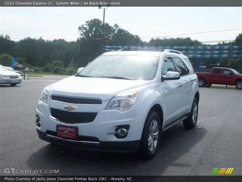 Summit White / Jet Black/Brownstone 2010 Chevrolet Equinox LT