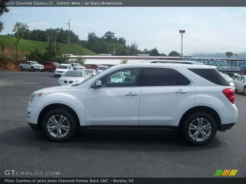 Summit White / Jet Black/Brownstone 2010 Chevrolet Equinox LT
