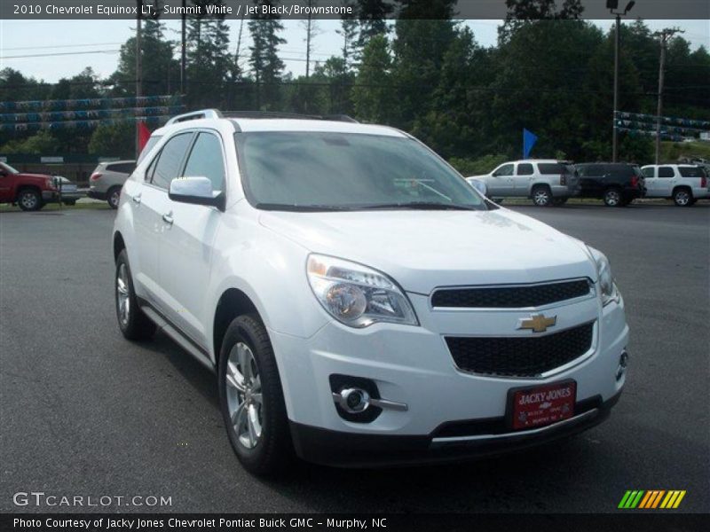Summit White / Jet Black/Brownstone 2010 Chevrolet Equinox LT