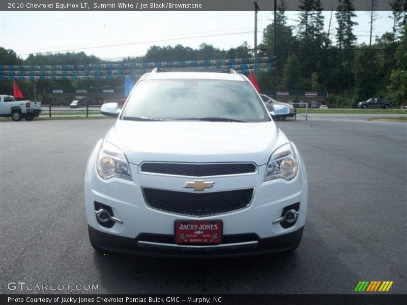 Summit White / Jet Black/Brownstone 2010 Chevrolet Equinox LT