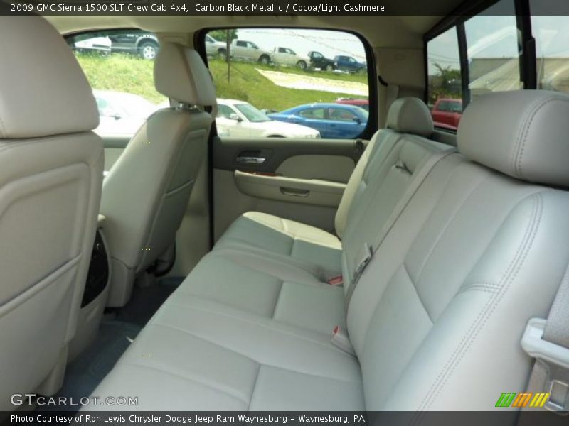 Carbon Black Metallic / Cocoa/Light Cashmere 2009 GMC Sierra 1500 SLT Crew Cab 4x4