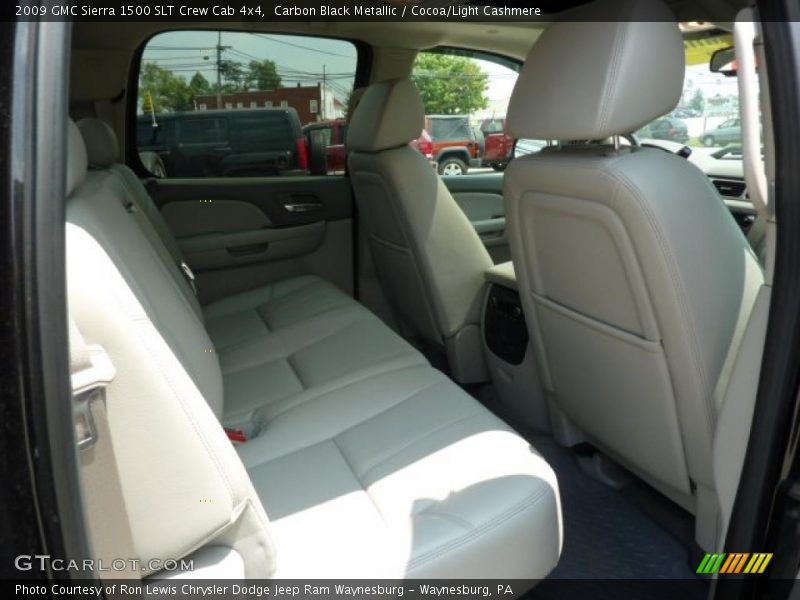 Carbon Black Metallic / Cocoa/Light Cashmere 2009 GMC Sierra 1500 SLT Crew Cab 4x4