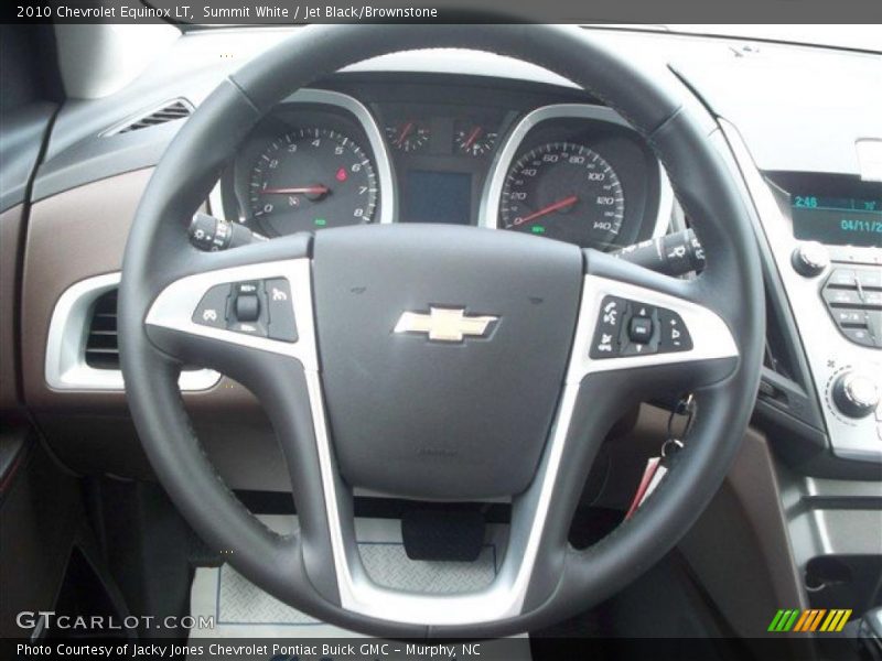 Summit White / Jet Black/Brownstone 2010 Chevrolet Equinox LT