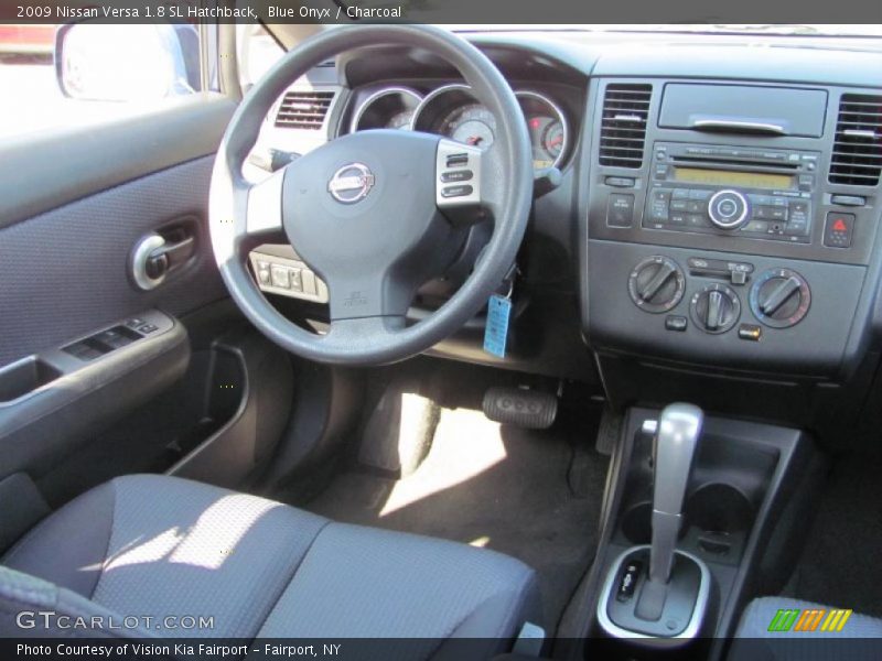 Blue Onyx / Charcoal 2009 Nissan Versa 1.8 SL Hatchback