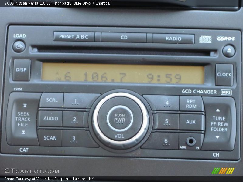 Blue Onyx / Charcoal 2009 Nissan Versa 1.8 SL Hatchback