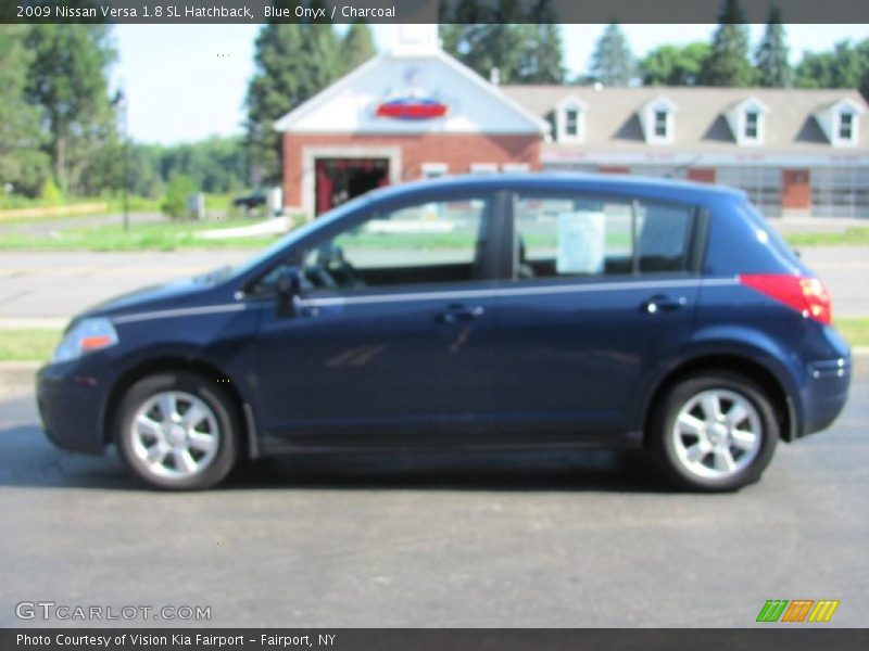 Blue Onyx / Charcoal 2009 Nissan Versa 1.8 SL Hatchback
