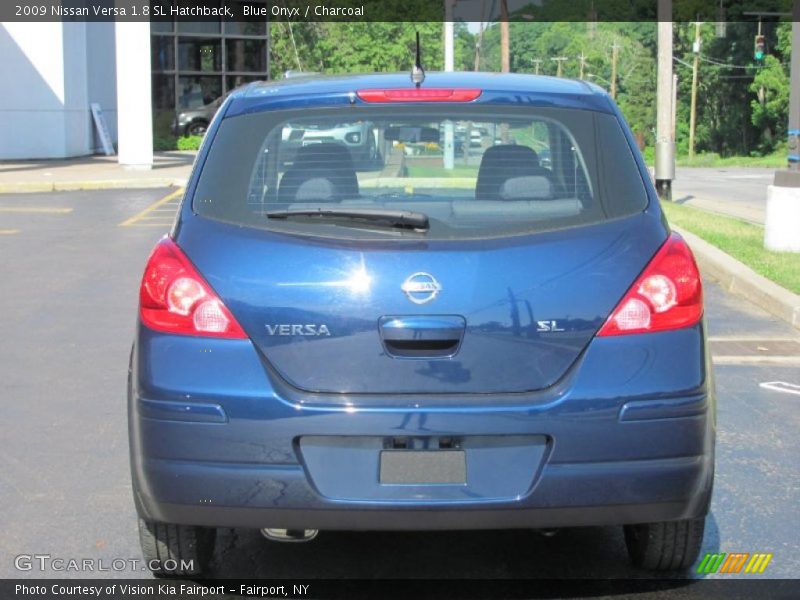 Blue Onyx / Charcoal 2009 Nissan Versa 1.8 SL Hatchback