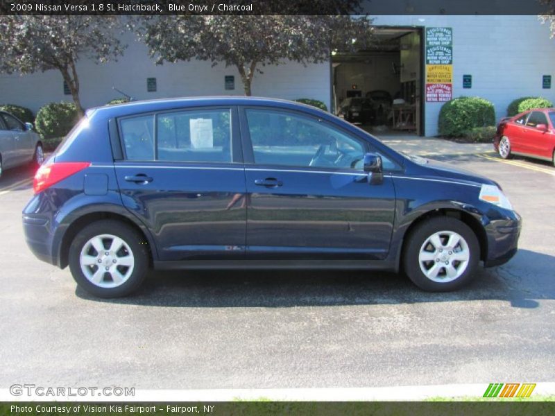 Blue Onyx / Charcoal 2009 Nissan Versa 1.8 SL Hatchback