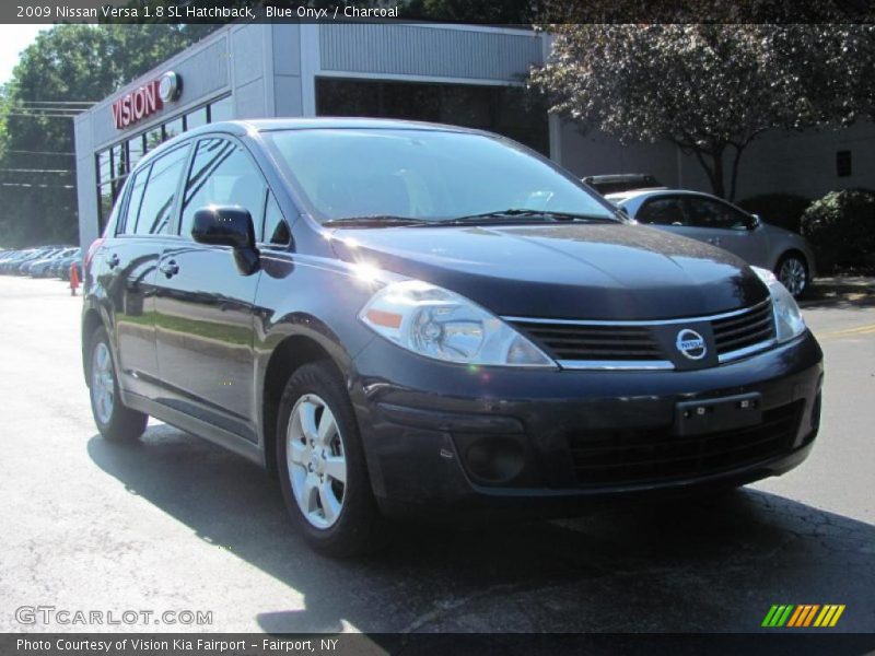 Blue Onyx / Charcoal 2009 Nissan Versa 1.8 SL Hatchback