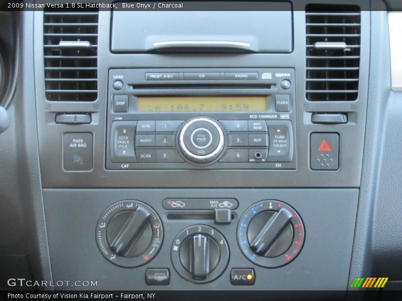 Blue Onyx / Charcoal 2009 Nissan Versa 1.8 SL Hatchback