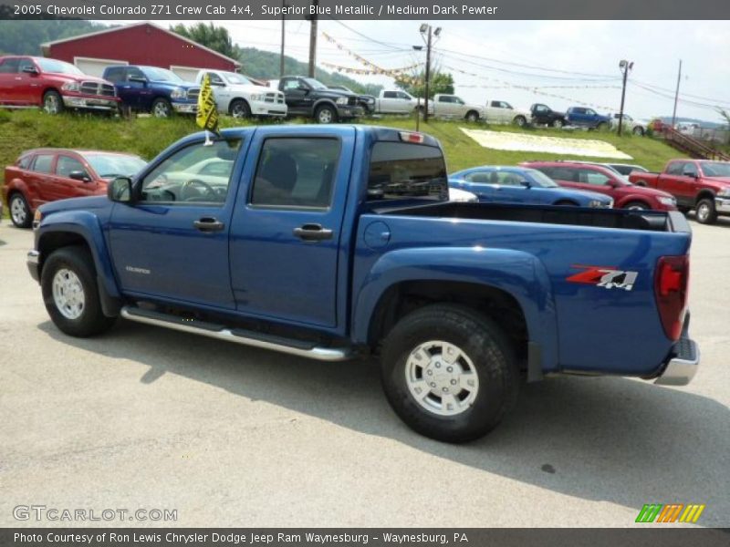 Superior Blue Metallic / Medium Dark Pewter 2005 Chevrolet Colorado Z71 Crew Cab 4x4