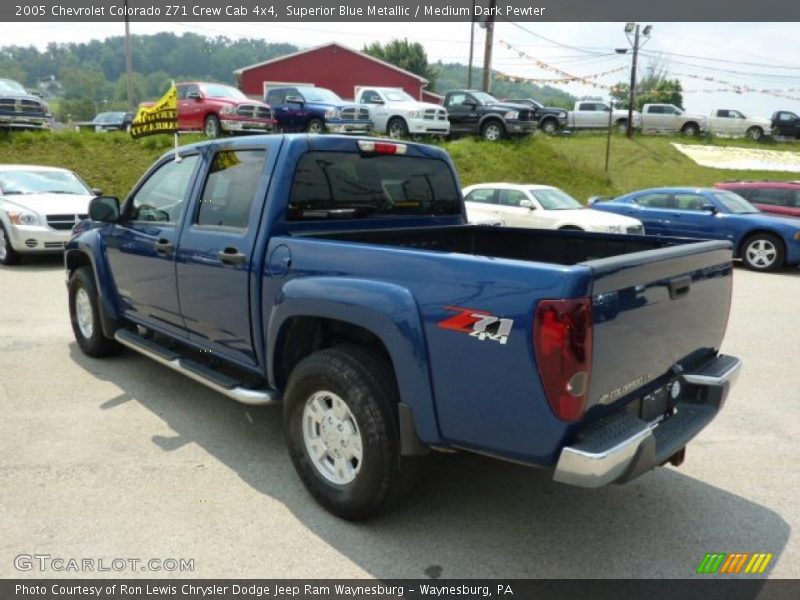Superior Blue Metallic / Medium Dark Pewter 2005 Chevrolet Colorado Z71 Crew Cab 4x4