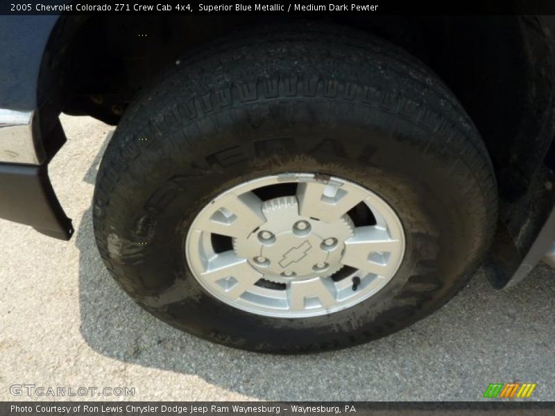 Superior Blue Metallic / Medium Dark Pewter 2005 Chevrolet Colorado Z71 Crew Cab 4x4