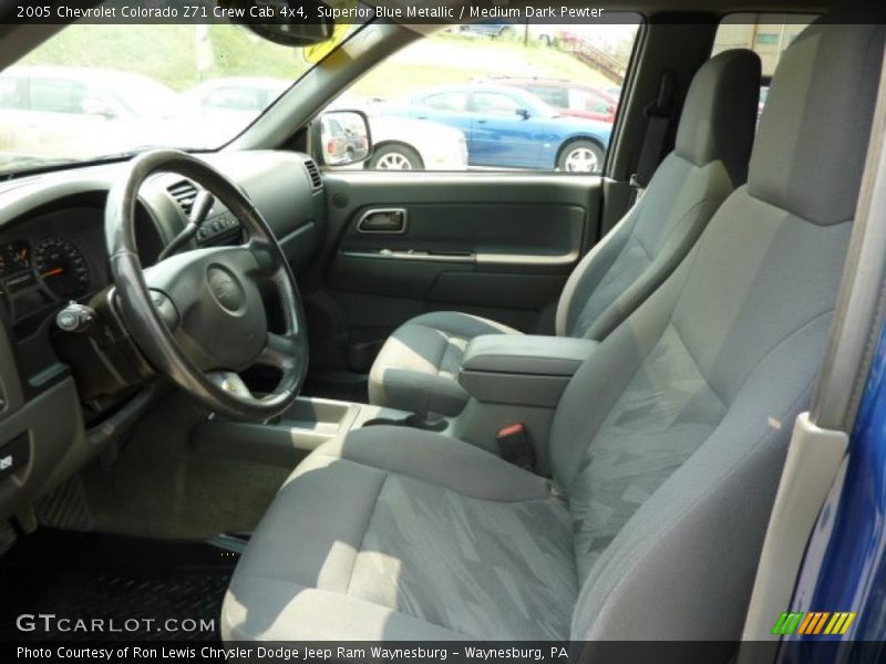 Superior Blue Metallic / Medium Dark Pewter 2005 Chevrolet Colorado Z71 Crew Cab 4x4