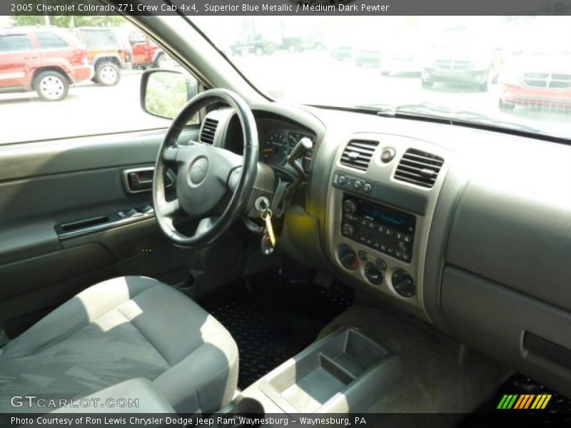 Superior Blue Metallic / Medium Dark Pewter 2005 Chevrolet Colorado Z71 Crew Cab 4x4