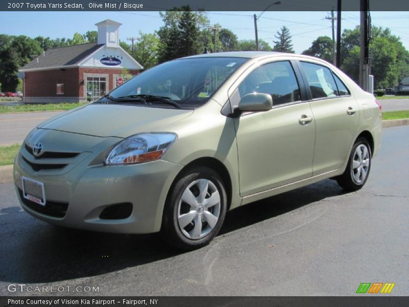 Olive Mist / Bisque 2007 Toyota Yaris Sedan