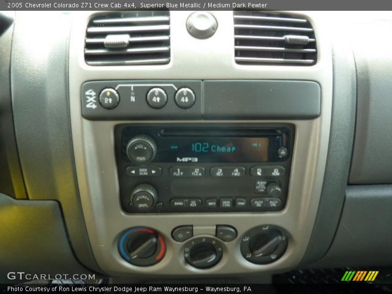 Superior Blue Metallic / Medium Dark Pewter 2005 Chevrolet Colorado Z71 Crew Cab 4x4