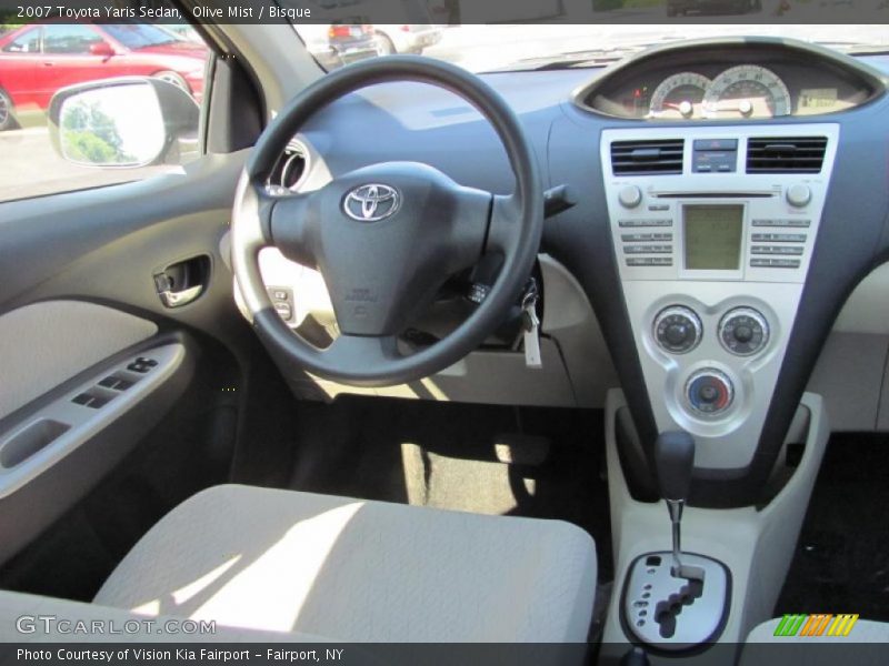 Olive Mist / Bisque 2007 Toyota Yaris Sedan