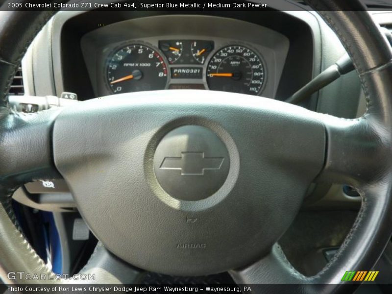 Superior Blue Metallic / Medium Dark Pewter 2005 Chevrolet Colorado Z71 Crew Cab 4x4