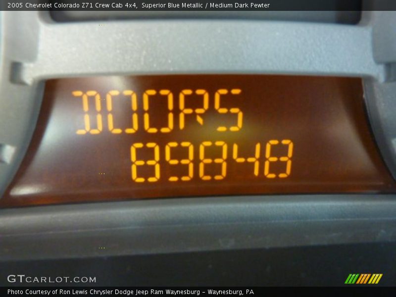 Superior Blue Metallic / Medium Dark Pewter 2005 Chevrolet Colorado Z71 Crew Cab 4x4