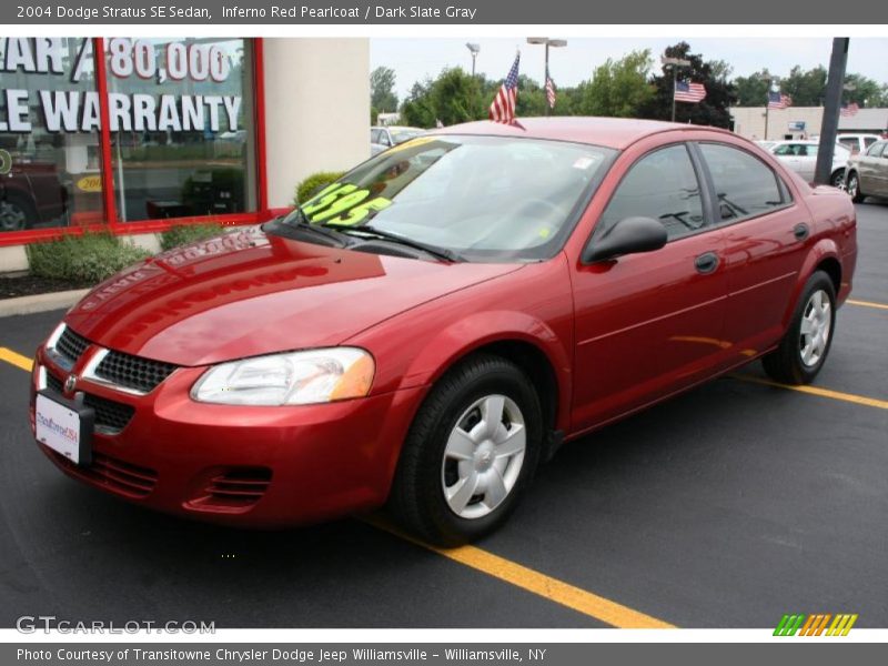 Inferno Red Pearlcoat / Dark Slate Gray 2004 Dodge Stratus SE Sedan