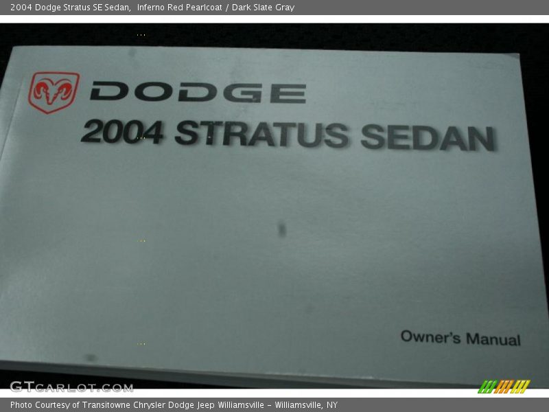 Inferno Red Pearlcoat / Dark Slate Gray 2004 Dodge Stratus SE Sedan