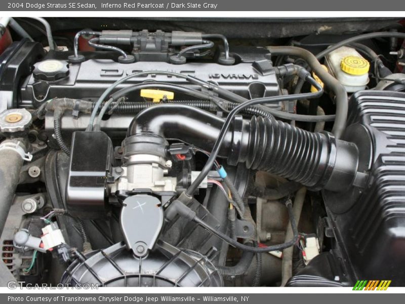 Inferno Red Pearlcoat / Dark Slate Gray 2004 Dodge Stratus SE Sedan