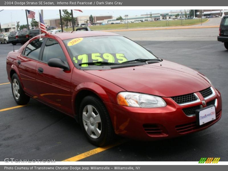 Inferno Red Pearlcoat / Dark Slate Gray 2004 Dodge Stratus SE Sedan