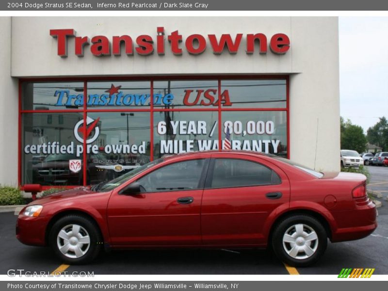 Inferno Red Pearlcoat / Dark Slate Gray 2004 Dodge Stratus SE Sedan