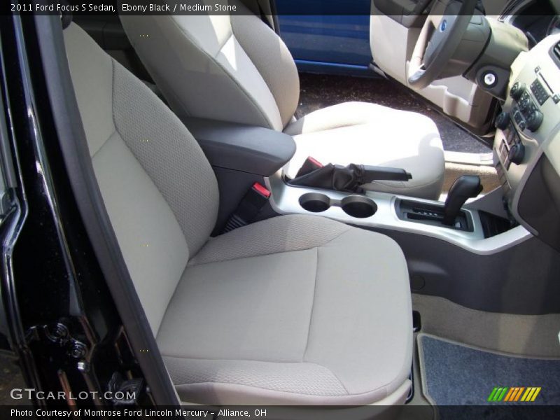 Ebony Black / Medium Stone 2011 Ford Focus S Sedan