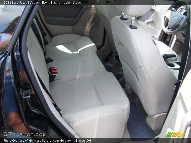 Ebony Black / Medium Stone 2011 Ford Focus S Sedan
