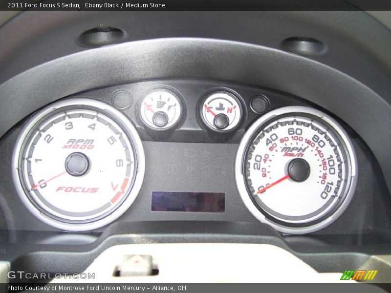 Ebony Black / Medium Stone 2011 Ford Focus S Sedan