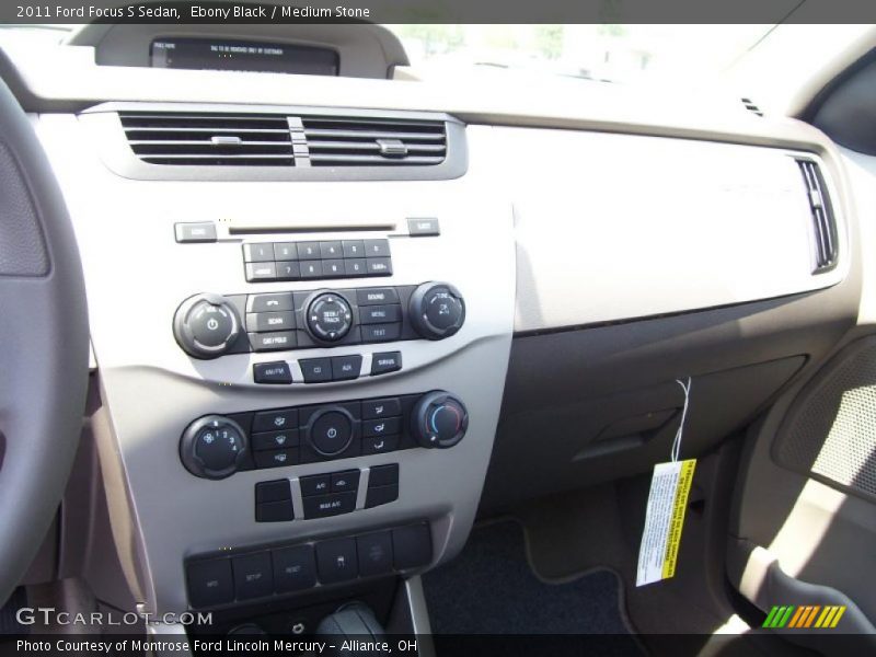 Ebony Black / Medium Stone 2011 Ford Focus S Sedan