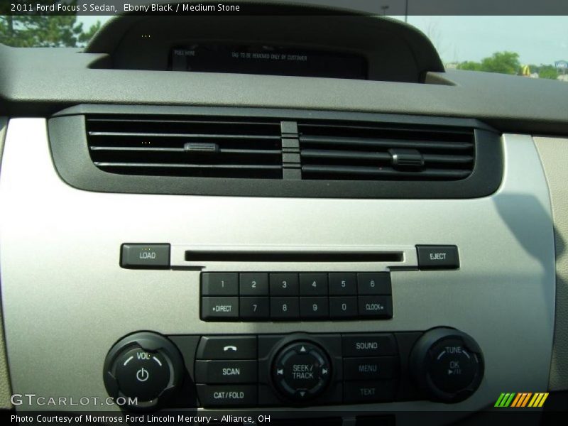 Ebony Black / Medium Stone 2011 Ford Focus S Sedan