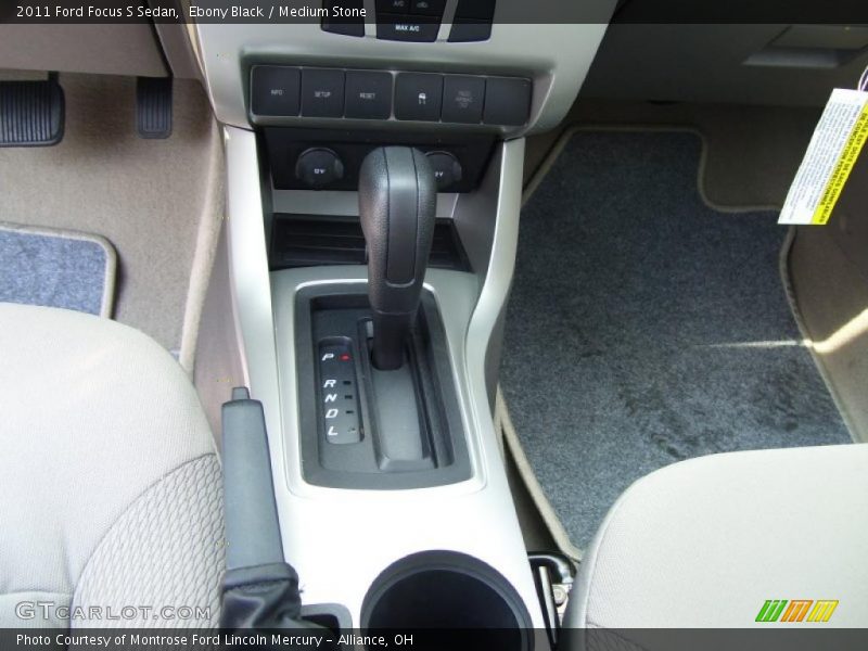 Ebony Black / Medium Stone 2011 Ford Focus S Sedan