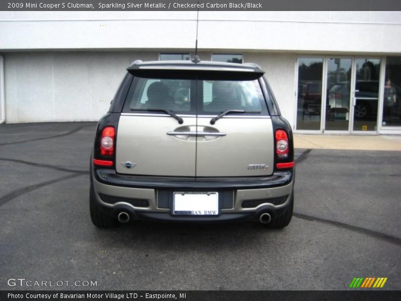 Sparkling Silver Metallic / Checkered Carbon Black/Black 2009 Mini Cooper S Clubman