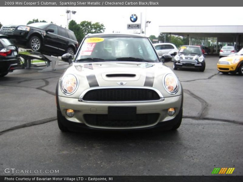 Sparkling Silver Metallic / Checkered Carbon Black/Black 2009 Mini Cooper S Clubman