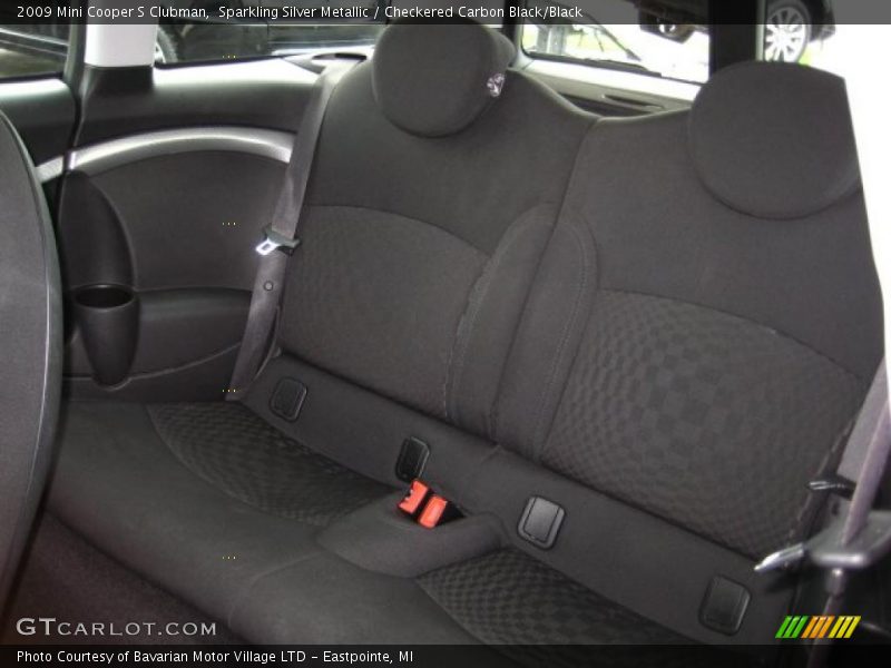 Sparkling Silver Metallic / Checkered Carbon Black/Black 2009 Mini Cooper S Clubman
