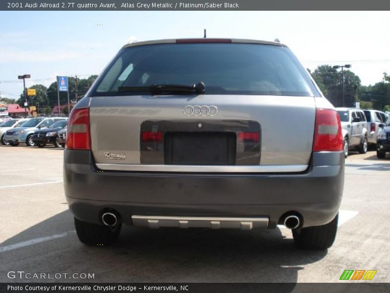 Atlas Grey Metallic / Platinum/Saber Black 2001 Audi Allroad 2.7T quattro Avant