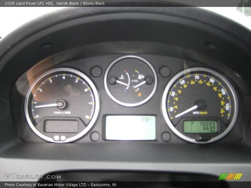 Narvik Black / Ebony Black 2008 Land Rover LR2 HSE