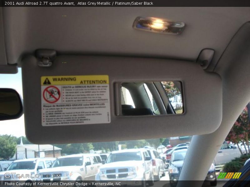 Atlas Grey Metallic / Platinum/Saber Black 2001 Audi Allroad 2.7T quattro Avant