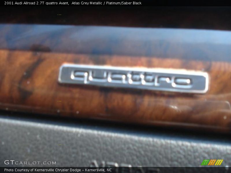 Atlas Grey Metallic / Platinum/Saber Black 2001 Audi Allroad 2.7T quattro Avant