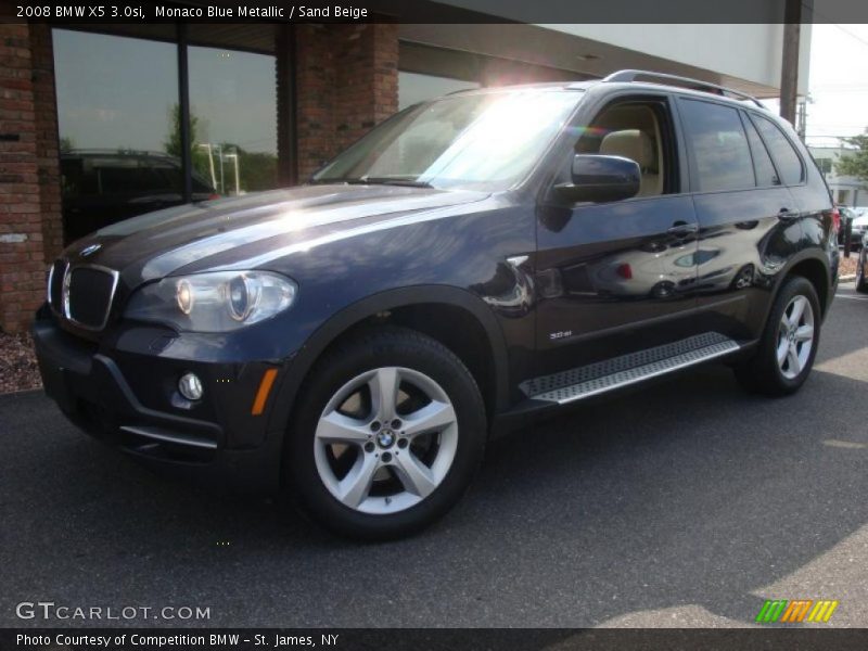 Monaco Blue Metallic / Sand Beige 2008 BMW X5 3.0si