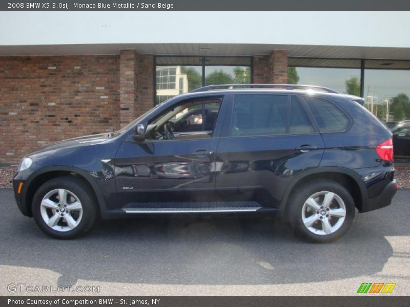 Monaco Blue Metallic / Sand Beige 2008 BMW X5 3.0si